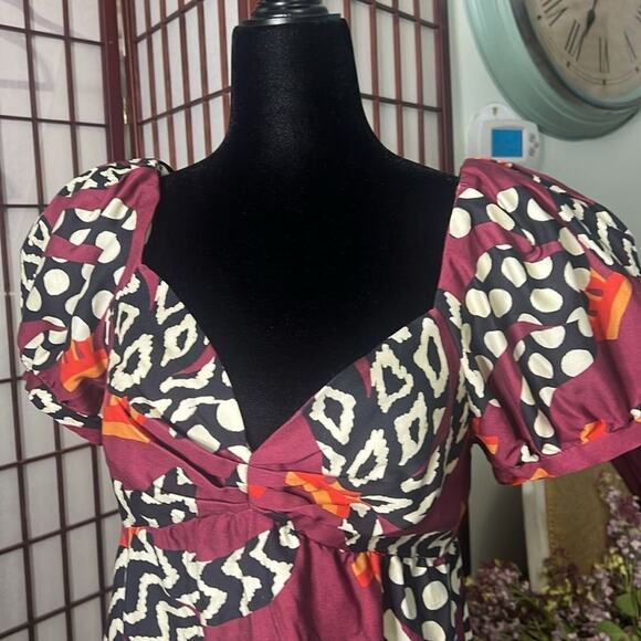 FARM RIO ETHNIC‎ BANANAS MINI DRESS NWT SIZE M - Picture 5 of 11